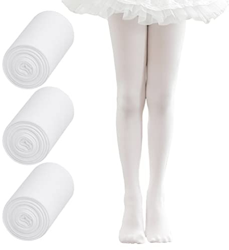 Snegyu Collant da ragazza tinta unita per danza e balletto per bambina e ragazze 60D leggings opachi sottili microfibra collant per scuola per 2-4 anni