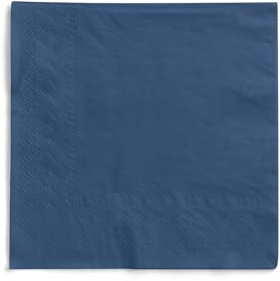 MANK Serviette in ROYALBLAU, 3-lagiges Tissue, 33x33 cm, 1/4 Falz, 100 Stück, elegante Papierservietten für Gastronomie, Bar, Restaurant & Events