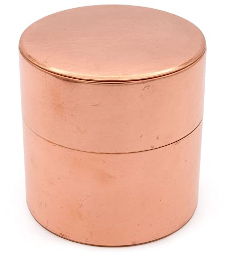 SyuRo Cylindrical Tea Caddy & Coffee Can Small - Copper - zen minded