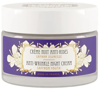 Panier des Sens Anti-Aging Nachtcreme – Hyaluronsäure + Safran-Extrakt 50ml | Anti-Falten- und Lifting-Creme – Pflegecreme Frauen – Feuchtigkeitspflege Gesicht – 95 % Natürliche Inhaltsstoffe