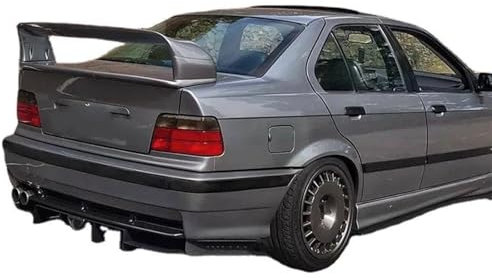 Heckspoiler Für 3er E36 ABS-Kunststoff, Unlackiert, Farbe, Heckspoiler, Flügel, Kofferraumdeckel, Auto-Styling Spoiler Flügellippe (Farbe : Schwarz)