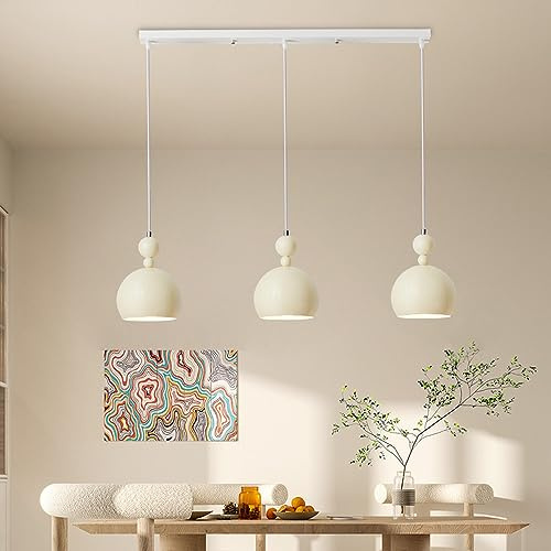 DONHEK Lámpara colgante Lámpara colgante de cúpula Accesorio de iluminación colgante de cocina sobre isla, Lámparas colgantes de techo simples nórdicas Lámparas suspendidas E27 para mesa de comedor