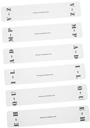 Tofficu 6stücke Klar Ist Der Neue Für Ihr - Schallplattenteiler Aus Acryl Klar Und Transparent Zur Buchstabenklassifizierung Az Für Und Schallplatten Organizer-karteikarte