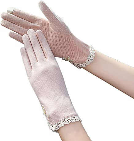 Drfeify Solskyddshandskar för kvinnor sommar solskyddshandskar andningsbara solskyddshandskar, andningsbara halkfria snygga dam solskyddshandskar sommar solskydd handskar träningshandskar