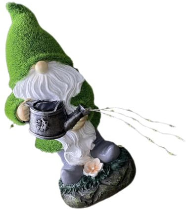 MAGICLULU Lampe De Nain De Jardin À Énergie Solaire Statue En Résine Décoration De Jardin Pour Extérieur Aucun Câblage Requis Pour Le Balcon Du Et La Décoration De La Maison