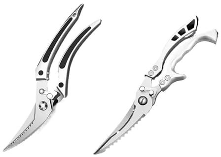 Heavy Duty Kitchen Scissors Strong Kitchen Chicken Bone Scissors Home Cooking Kitchen Scissors Multi-Purpose Poultry Kitchen Scissors Meat Cooking Scissors Poultry Chicken Scissors For Cutting Chicken