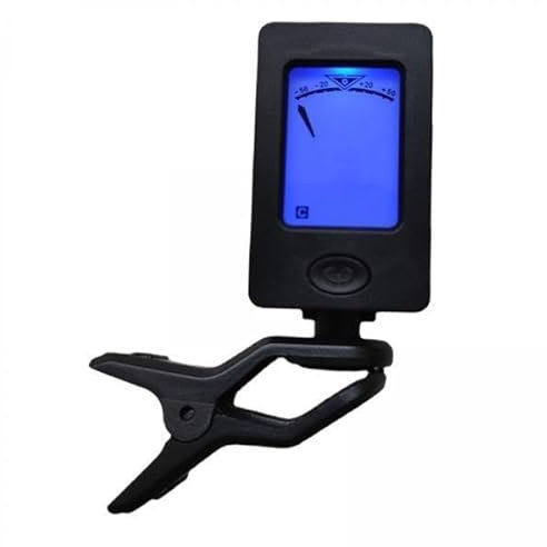 F Fityle 3x Stimmgerät Clip für Gitarre, Digitales Elektronisches Stimmgerät, Tragbares Stimmgerät für Gitarre, Akustik Kalibrierungs Tuner für Mandoline, Gita
