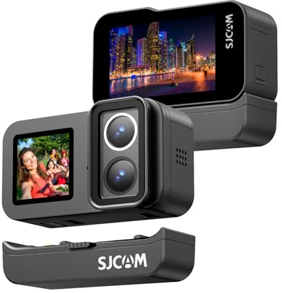 SJCAM SJ20 Action Camera 4K, F2.0/F1.3 Dual Lens, 154° FOV HDR, Low Light, 1850mAh Battery, Stabilization, Waterproof, 8X Zoom, Helmet Kits, Support Ext MIC& Remote Control