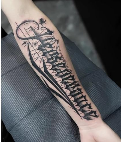 2Pcs Herbal Temporary Tattoos Stickers Fake Tattoos Arm English Cursive Juice Women And Men Semi-Permanent Non-Reflective Waterproof Lasting 2 Weeks