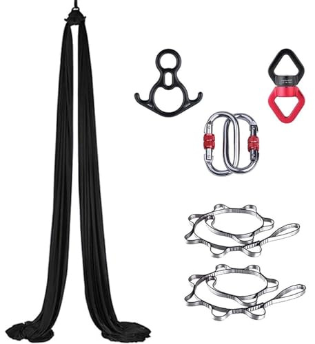 Mixtric Hamaca De Yoga Aéreo Premium, Columpio De Yoga Aéreo De Seda, para Fitness Aéreo Antigravedad, Ejercicios De Inversión, Mejora La Flexibilidad Y La Fuerza del Core,16,2.8 * 10m