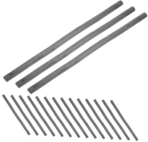 CIMAXIC 25pcs Vine Charcoal Sticks for Drawing Professional Artist Sketching Tools Soft Pencils Eraser Craft Wooden Sticks