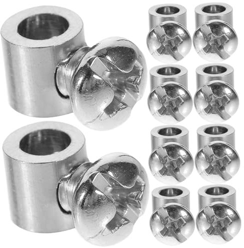 Alipis 10piezas Abrazaderas Para Cables De Inoxidable Abrazaderas Para Cables Bloqueo Sujetadores Para Iluminación De Cercas y Suspensión Estilo c