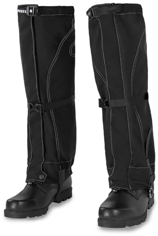 Fahoujs Protector de piernas a prueba de serpiente impermeable con correas ajustables para hombres y mujeres aventura al aire libre zapatos largos Gaichs mordeduras de serpiente protección Gamiters