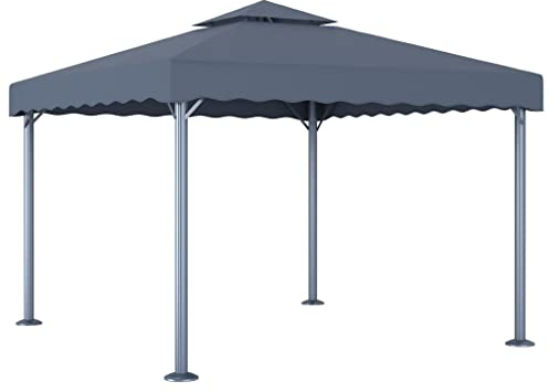 Générique Tonnelle 300x300 cm Anthracite Aluminium,Maison & Jardin,Pelouses & Jardins,Vie en extérieur,Structures extérieures,Auvents & abris,Anthracite,26.28 KG,48059