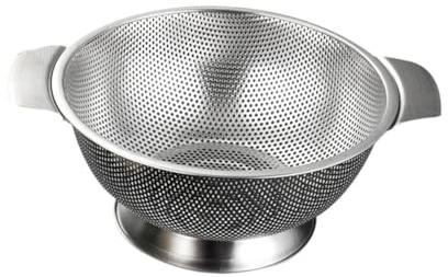 BESPORTBLE Stainless Steel Drainage Basket Double-ear Vegetable Fruit Wash Basin Kitchen Colander for Efficient Draining and Storage