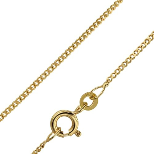 trendor Halskette Gold 333 (8 Karat) Panzerkette Breite 1,4 mm 71965 | diese Goldkette ist ein Schmuckstück für Damen oder Herren, schöne Geschenkidee, Echtgold,
