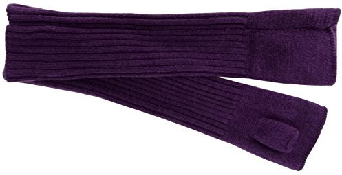 Strick Handstulpen Armstulpen in lila Uni - fingerlose Handschuhe Gr. M