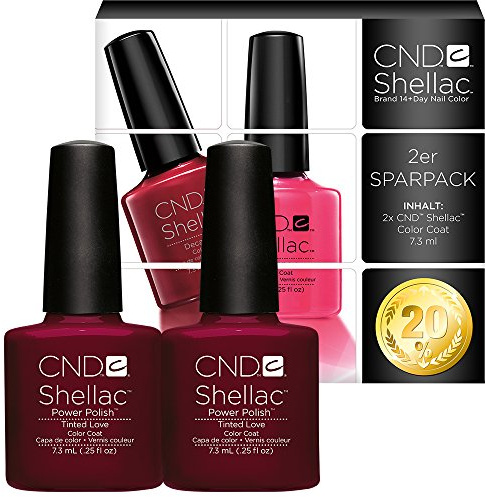CND Shellac Tinted Love 7,3 ml - UV Nagellack 2er Sparpack - 20% Rabatt