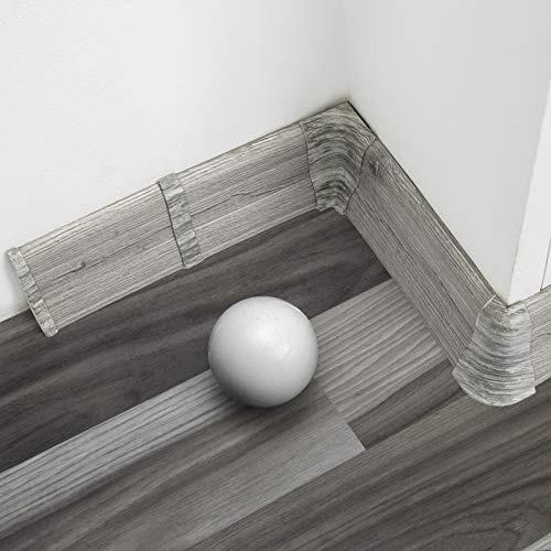 [DQ-PP] 10 mètres de plinthes 62mm en PVC chêne Calisto, plinthes aspect stratifié en plastique PVC