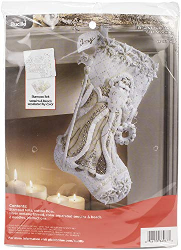 Bucilla elegantes Weihnachtsfilz-Applikationsset