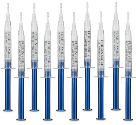 10 PCS 3ML Teeth Whitening Gel Refills,Teeth Whitening Gel Kit 10x Syringes Super Value 4-9 Shades Whiter