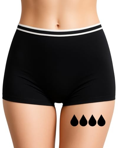 Absorberande menstruationsbyxor = 3 tamponger - Tvättbar - Bomull - Ekologisk - Menstruation - Menstrosor - Hygieniskt periodiskt skydd Lätt till rikligt flöde - XXS / 4XL