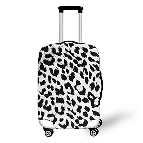 Surwin 3D Reise Kofferschutzhülle Waschbare Reisetasche Kofferbezug Elastisch Kofferhülle Gepäck Cover Reisekoffer Hülle Schutz Bezug Schutzhülle (Leopardenmuster,XL (30-32 Zoll))