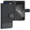 kwmobile Custodia Compatibile con ASUS Zenfone 8 Cover Portafoglio - Case Chiusura Magnetica Portacarte Tessuto Similpelle antracite/nero