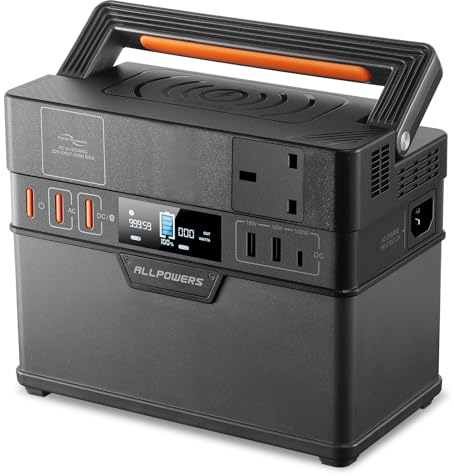 ALLPOWERS S300 Plus Portable Power Station, 288Wh Battery with 300W AC, 100W USB-C, Wireless Charger Output, Portable Generator for Outdoor/Camping/Fishing/Picnics