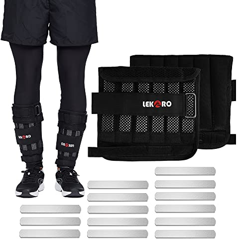 Wrist Ankle Weights with Removable Steel Bars, 1 Pair Adjustable Arm Leg Weights for Men and Women, No Leakage Design, Weighted Wrist Bands for Walking Jogging Yoga Pilates