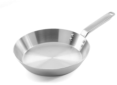 Samuel Groves 26cm Stainless Steel Frying Pan – Tri-Ply, PFAS-Free & Uncoated – Induction, Gas & Oven Safe (to 240C) – Dishwasher Safe – Even Heating, Non-Toxic – Made in Birmingham, UK
