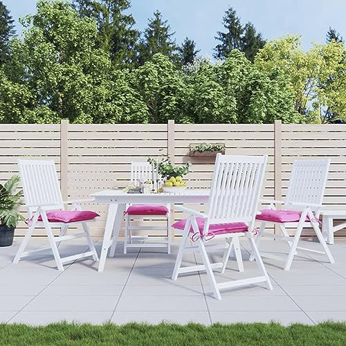 LAPOOH Stuhlkissen 4 STK. Rosa 40x40x7 cm Stoff, Sitzkissen, Stuhlpolster, Stuhl Kissen, Sitzpolster, Chair Cushion, Stuhlauflage