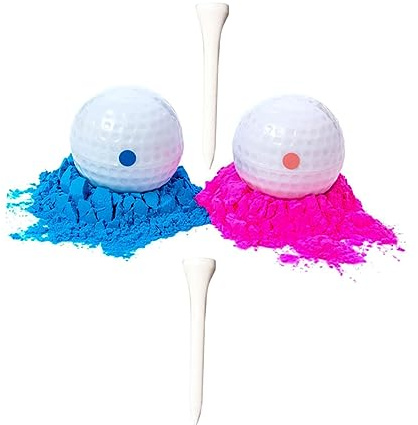 Cabilock Gender Reveal Golf 8 Pièces Jouets Révélant Le Jouet D'affichage De Genre Poudre Rose Balles Balle Explosive Révélant Le Boule De Poudre Boules De Poudre De Tee Abdos Blanche