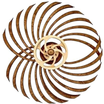 Hailerio Wall Art – -Skulptur aus , kinetische Kunst, Meditationsdekoration, handgefertigte visuelle Kunst, Windskulpturen und Spinner zur Beruhigung und Entspannung