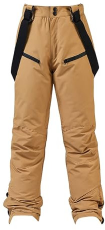LOIJMK Winterhose Damen Wasserdicht - Schneehose Ski Hosen Winter Warme Snowboardhose Skihose Mit Trägern Große Größen Outdoorhose Ski-Pants Wanderhose Softshellhose Outdoor Funktionshose