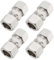 Create idea 4 Pezzi 12 Mm Raccordo A Compressione In Rame Tubo Dritto Raccordo A Compressione Per Tubi Idraulici Tubi Di Raffreddamento Sistema Di Alimentazione 12x38,5 Mm Argento