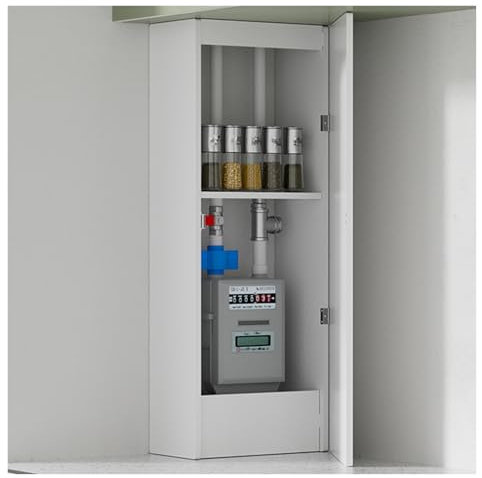WIGING Scaldabagno a Gas Copertura occlusione, Decorativo in PVC Copertura per tubature per Bagno, Cucina, Casa Ufficio Recinzione/nascondicavo(40x15x60cm)