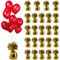 JIEHIN Lot de 24 poids dorés pour ballons à l'hélium - En aluminium doré - Pour décoration de mariage, anniversaire, fête