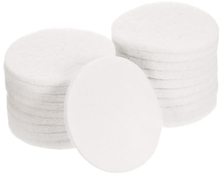 sourcing map 20 Stück 10,2 cm Nylon-Reifen, Scheuerschwämme, Körnung 2000, Schleifschwämme, Reifen und Schlaufe, Oberflächenbehandlung, Bohrer, Schleifscheibe, Weiß
