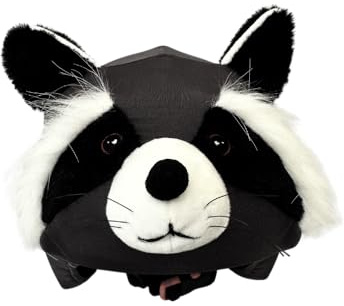 COOLCASC® Procione - Copricasco Moto e Sci per Bambini - Personalizza il tuo casco bambino con una copertura protettiva vivace e divertente - Sci Accessori e Ideale per Bici - Taglia Unica