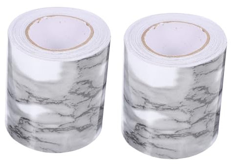 DECOMELODY 2 Rollen Sockelleiste Abdichten Streifenbildung Linoleum Zubehör Trimmen Arbeitsplatte Kanten Aufkleber Klebrig Formen Ecke Auto Tür Versiegelung Planke Trimmt Ziegel Pole Pvc Weiß