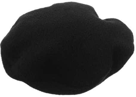 BESPORTBLE Mini Beret Hut Für Puppen Plüsch Hüte Für DIY Bastelprojekte Geburtstagsfeiern Und Teepartys Charmante Puppenaccessoires Schwarz