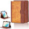 Custodia Compatibile per Majestic TAB 922 MAX Tablet Cover Custodia Case Rotazione a 360 gradi Angeli Multi-Viewing Custodia in pelle PU Stand Folio Marrone