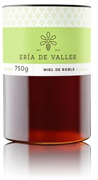 Ería de Valles – Miel de Roble de Asturias 100% Natural – Aroma Intenso y Floral, Sabor Dulce con Toque Salado – Miel Cruda Artesanal (750 g)