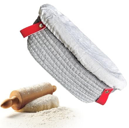 Ruwshuuk Cesta Para Fermentar Pan - Cuenco Para Pan Con Revestible - Contenedor Utensilios Repostería, Recipiente Cuerda Algodón Para Cocina Y Almacenamiento