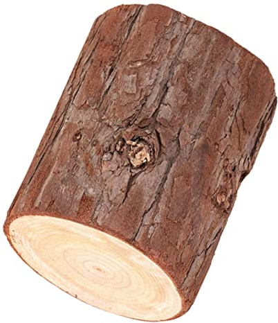 SAFIGLE Natural Wooden Tree Stump Candle Holder Large Rustic Tea Light Votive Candle Stand Home Decor Table Centerpiece for Bedroom Living Room Display
