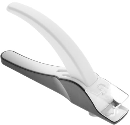 Gogogmee Cortauñas para Uñas Acrílicas Diseño Ergonómico y Bordes Uniformes, Herramienta de Manicura Francesa Tipo Puntas de Uñas Estilizadas