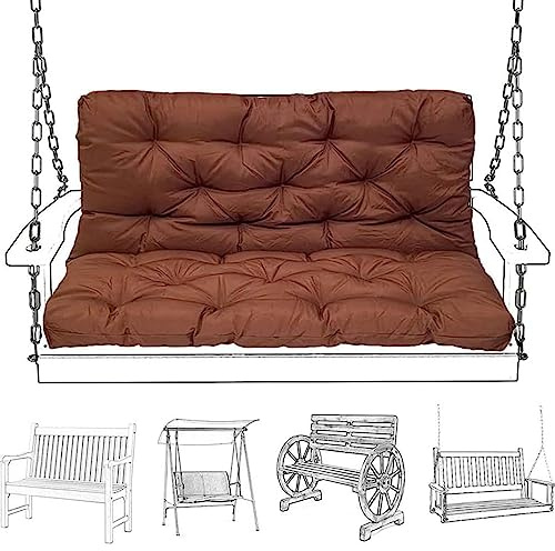 Cuscino impermeabile per panca da esterno con imbottitura extra spessa e schienale per panca a dondolo, cuscino per mobili da giardino, comodo sedile da patio