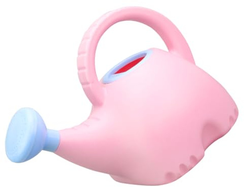 NOLITOY Regadera Infantil de Dibujos Animados Forma de Elefante Capacidad 15 L Colores Rosa y Azul Boquilla Alargada para Vertido Suave Portátil para Jardín y Plantas