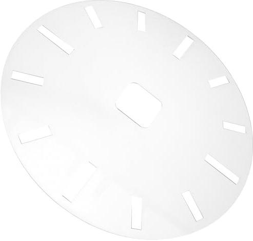 SOIMISS Cadran D'horloge pour Projets de Bricolage en Acrylique Surface Lisse et Compatibilité Polyvalente et Gabarit de Défonceuse en Travail du Bois